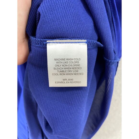 NWT Bar 111 Dress Women's Small Blue Collared Sleeveless Waist Tie Pockets Lined - Picture 7 of 10